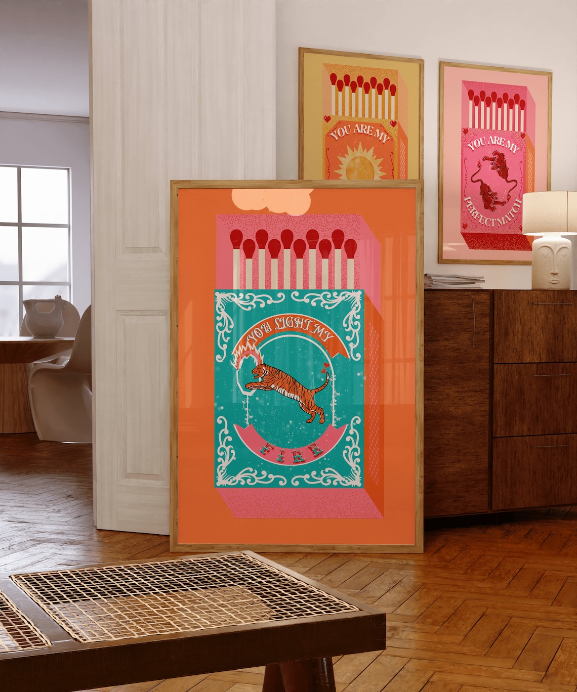Lighting Decoration Ideas - Você acende meu fogo laranja caixa