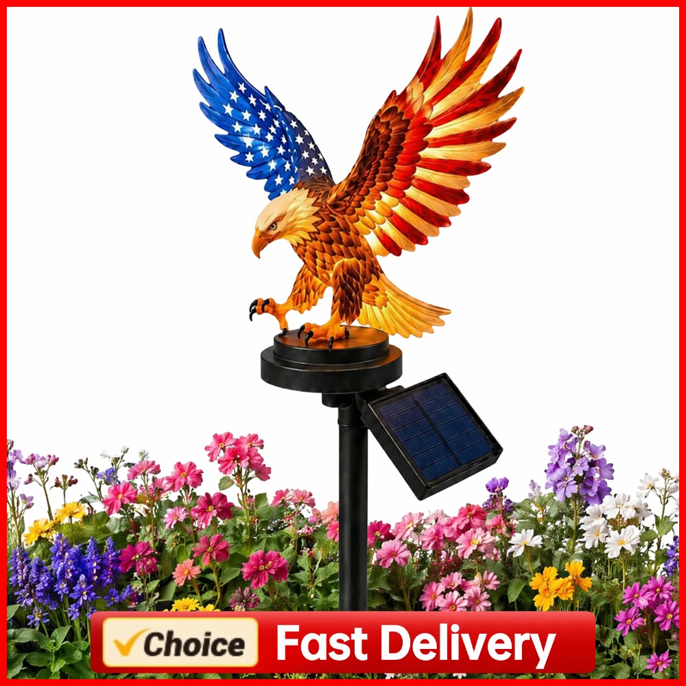 Yard Lighting Decor - Luzes Solares de Águia para Jardim,
