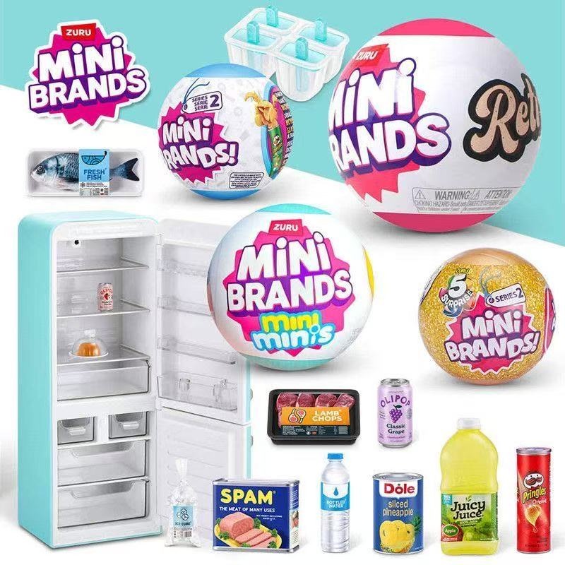 Lighting Decor House - Mini Refrigerador de Brinquedo com Luz