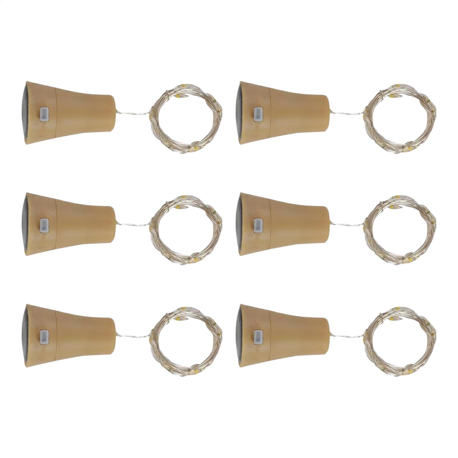 Decor Lighting Cork - Luzes solares para garrafas de vinho,