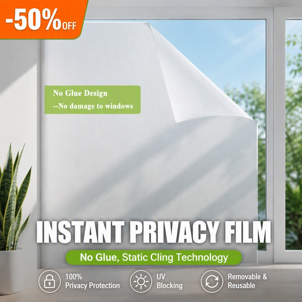 Office Lighting Decor - Película de Privacidade Fosca Espessada para