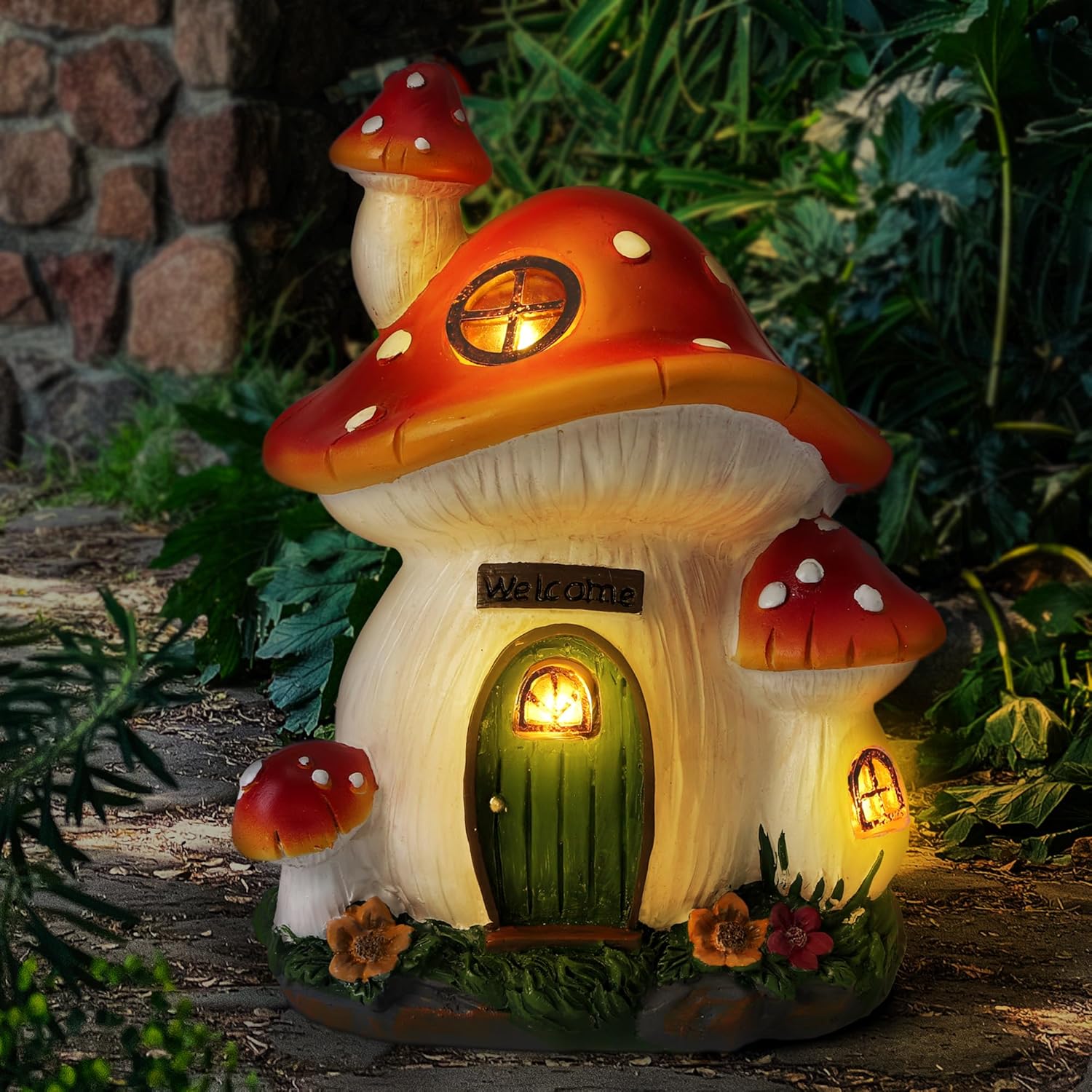 Lighting Decor House - Luminária solar para jardim, em forma