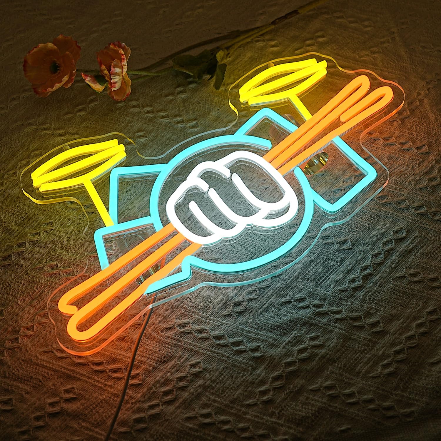 Letreiro Neon de Bateria Music - Lighting Decoration Ideas avaliação e preço
