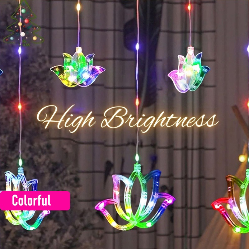 Luz de Cortina de Lótus Deepav - Lighting Decoration For Diwali avaliação e preço