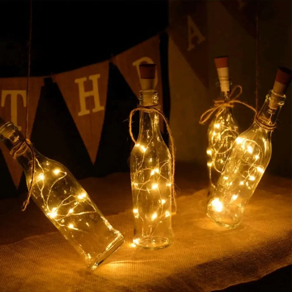 1pc garrafa de cortiça luz de  - Decor Lighting Cork avaliação e preço