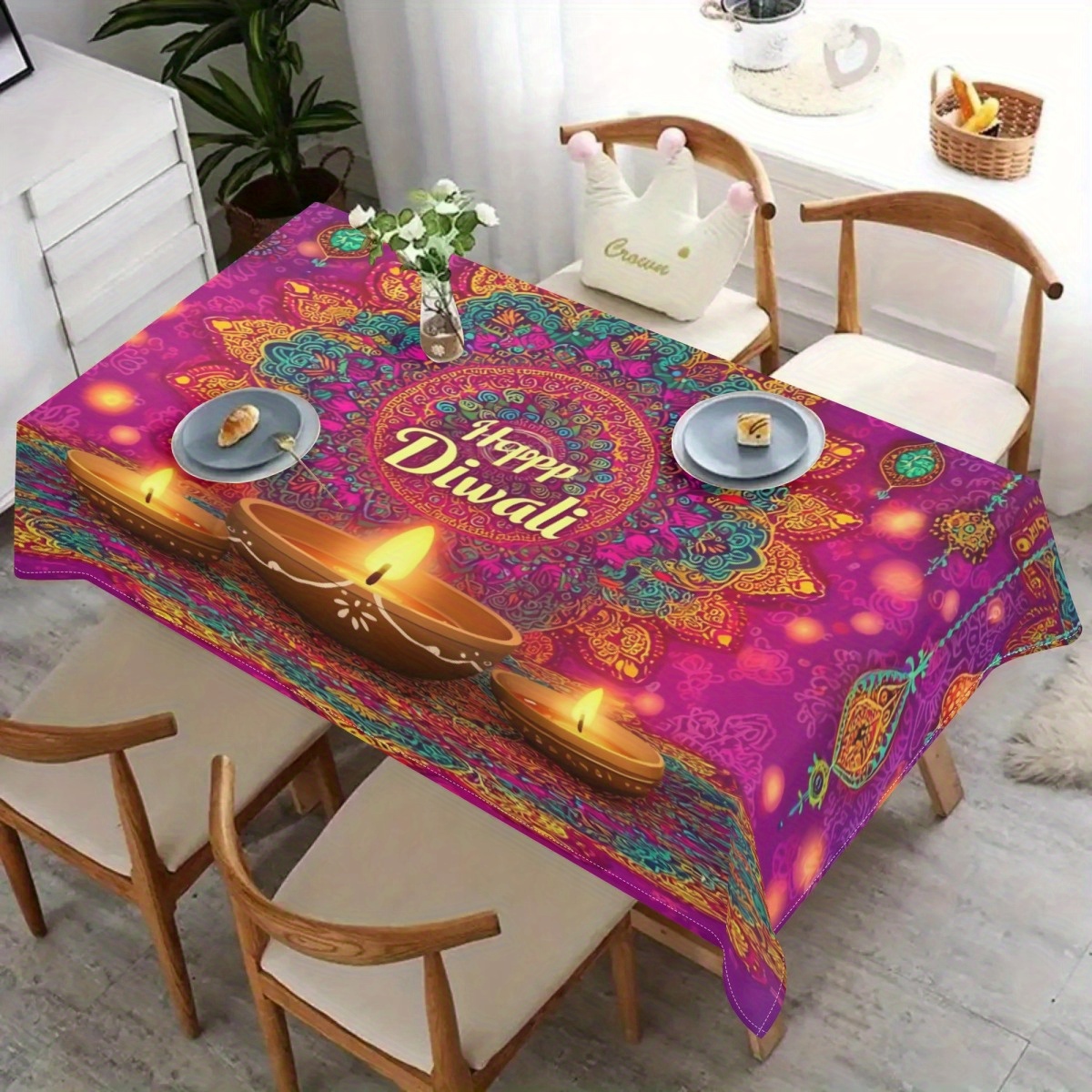 Feliz Festival Diwali: Toalha  - Lighting Decoration For Diwali avaliação e preço