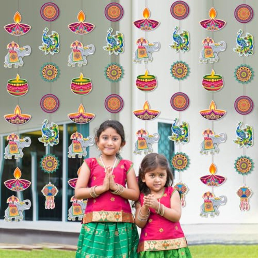 8 Peças de Decoração Suspensa  - Lighting Decoration For Diwali avaliação e preço