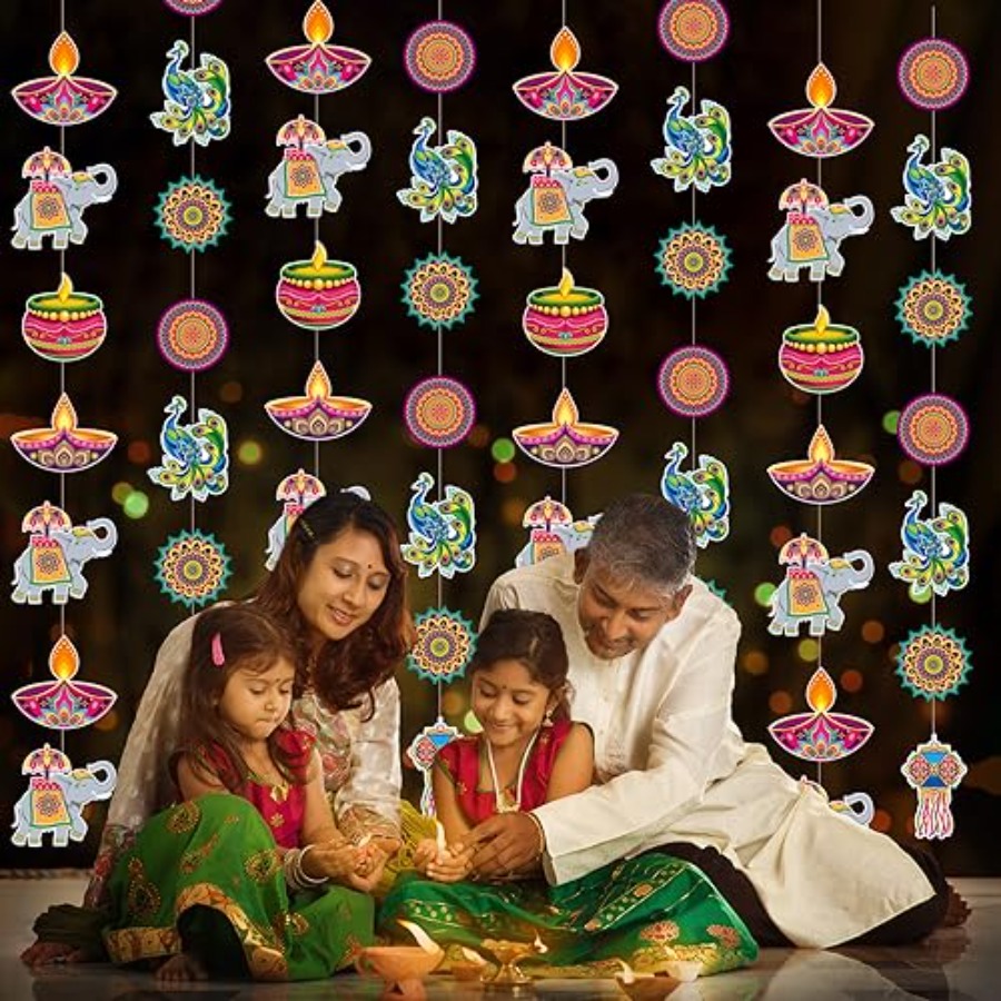 8 Peças de Decoração Suspensa  - Lighting Decoration For Diwali avaliação e preço