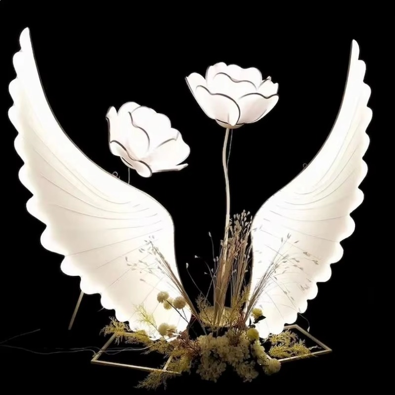 Asas de Anjo Iluminadas com LE - Lighting Decoration Ideas avaliação e preço