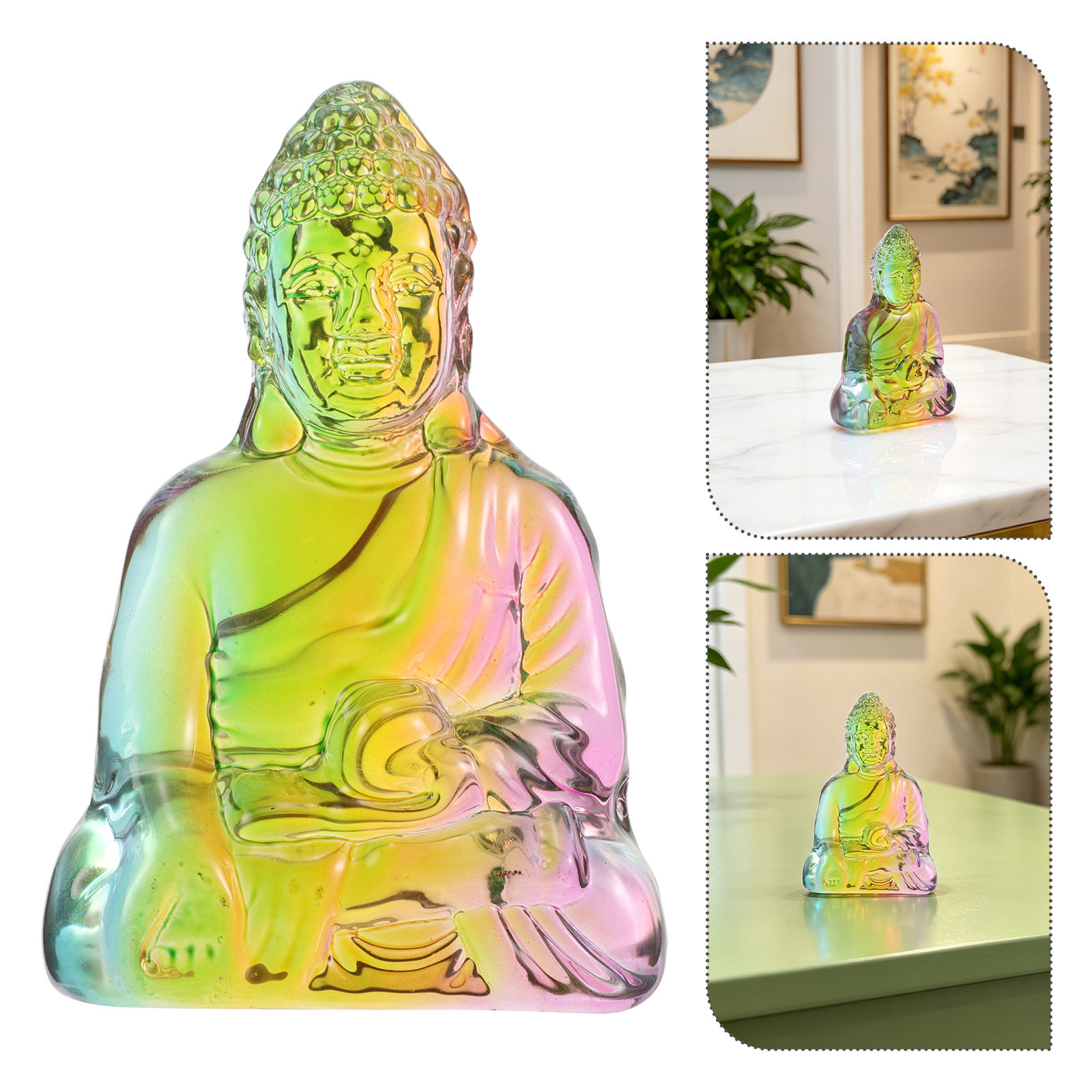 Estátua de Buda de Cristal de  - Office Lighting Decor avaliação e preço