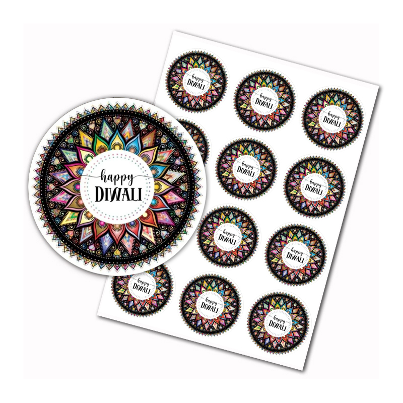 Feliz Diwali Adesivos para Dec - Lighting Decoration For Diwali avaliação e preço