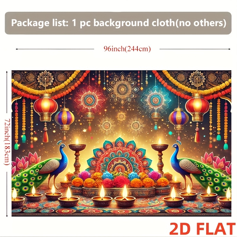 Tapeçaria de Lanterna de Pavão - Lighting Decoration For Diwali avaliação e preço
