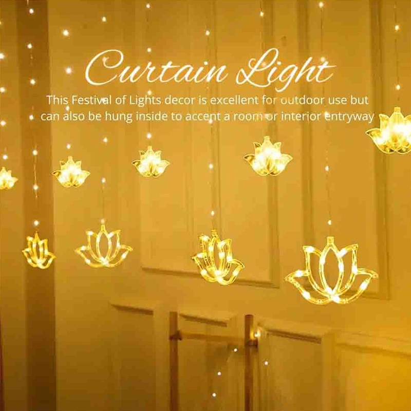 Cortina de Luzes LED Impermeáv - Lighting Decoration For Diwali avaliação e preço