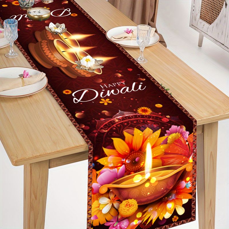 VIKAMA Caminho de Mesa Feliz D - Lighting Decoration For Diwali avaliação e preço