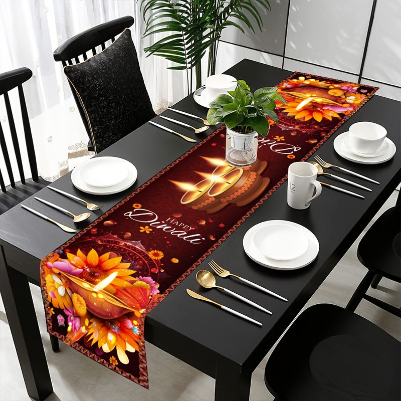 VIKAMA Caminho de Mesa Feliz D - Lighting Decoration For Diwali avaliação e preço