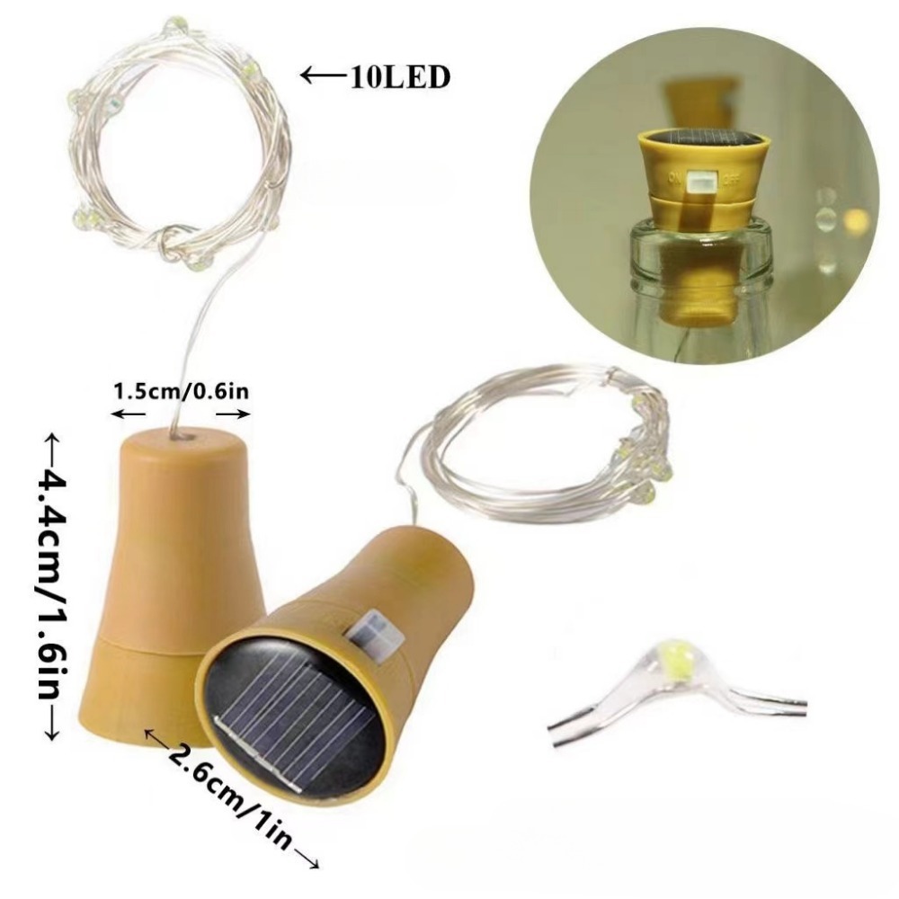 Garrafa de vinho solar luzes d - Decor Lighting Cork avaliação e preço