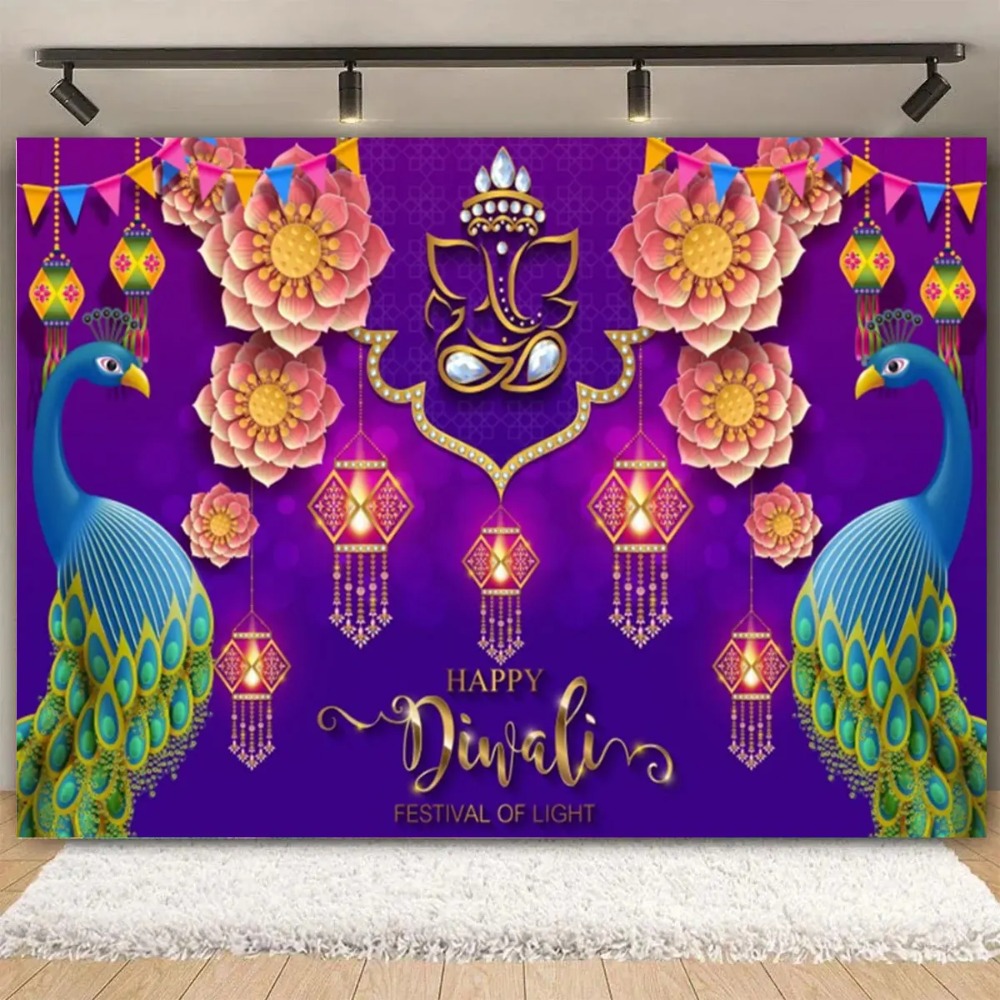 Feliz diwali festival pano de  - Lighting Decoration For Diwali avaliação e preço